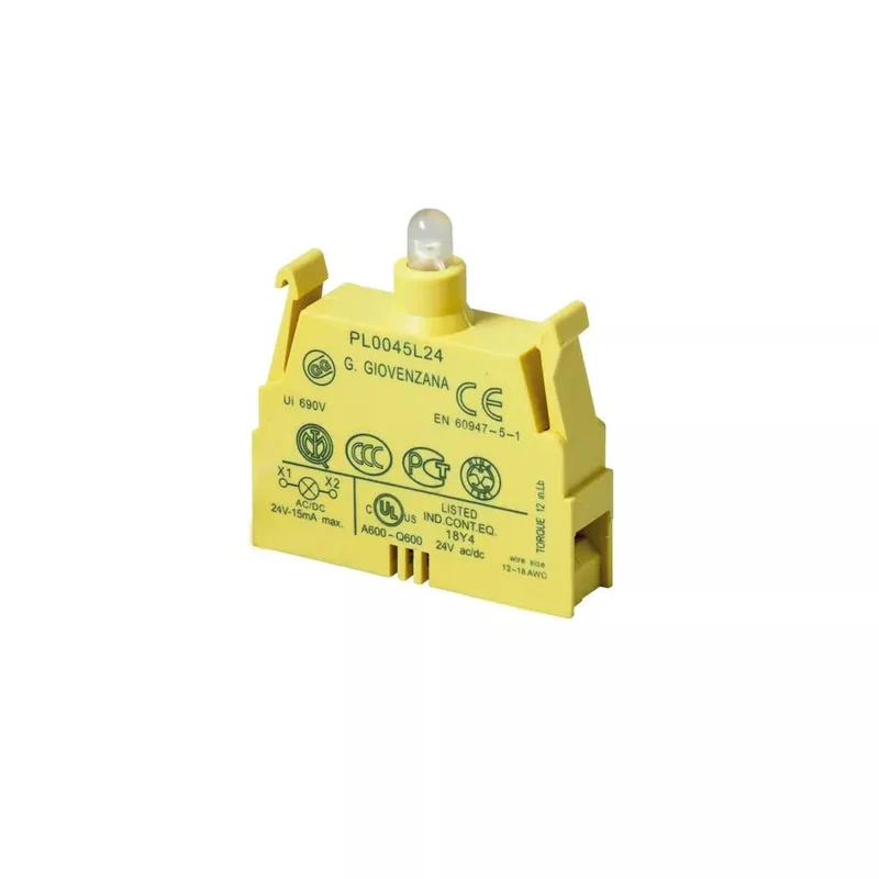 Giovenzana PL0045L24 LED Lamp White 24V AC/DC Screw Terminals