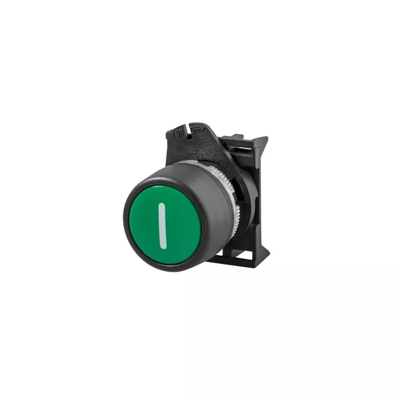 Giovenzana PPRN2 Push Button Green Flush 22mm