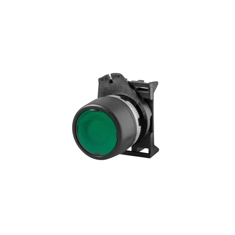 Giovenzana PPRL2 Push Button Green Flush 22mm illuminable