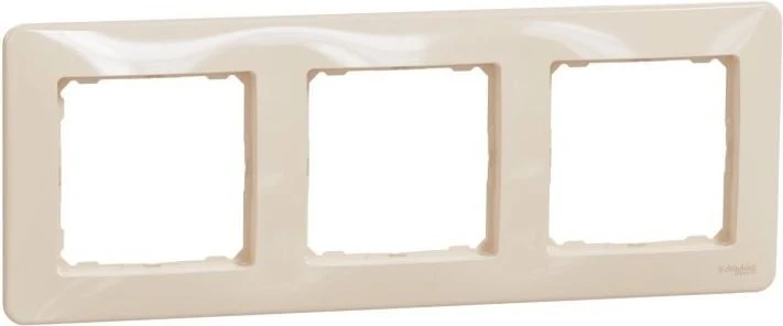 Schneider SDD312803 Sedna 3-Gang Universal Cover Frame Beige