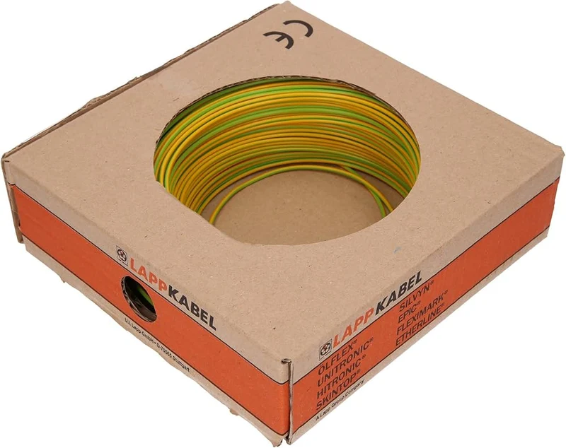 Lapp 4520004 H07V-K Flexible Cable 6.0mm² Yellow/Green 100m