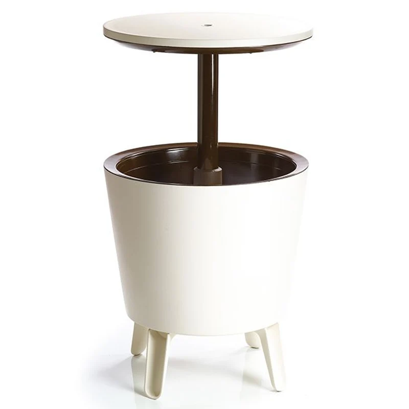 Gartenbar Keter Cool Bar 3in1 Tisch, Bar und Kühlschrank cremebraun