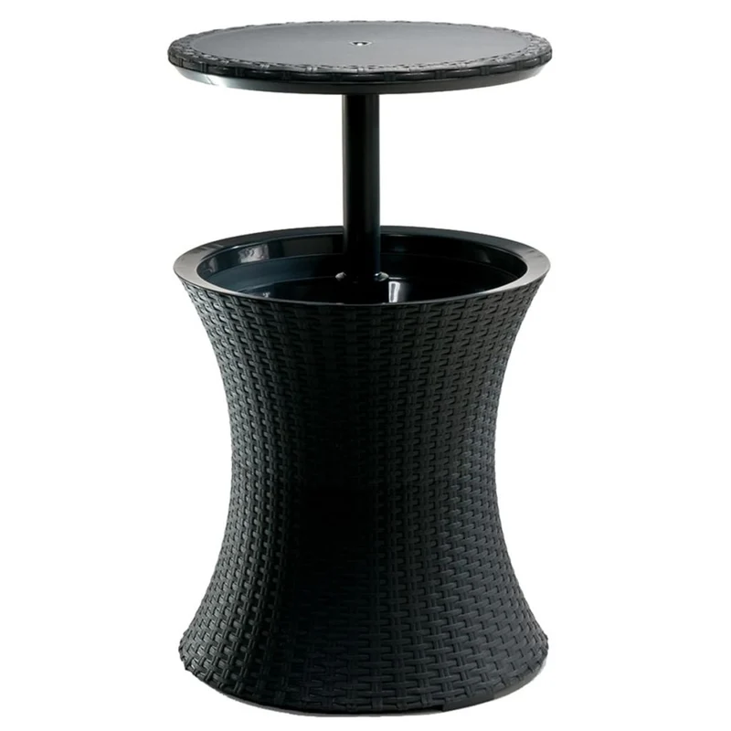 Kühlmöglichkeit Beistelltisch Keter Cool Bar Rattan Anthrazit Pacific Kühl-Bar 30L