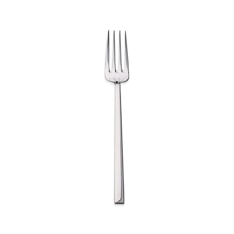 Karaca Flame Edelstahl-Dessertgabel, 18 cm, Platin