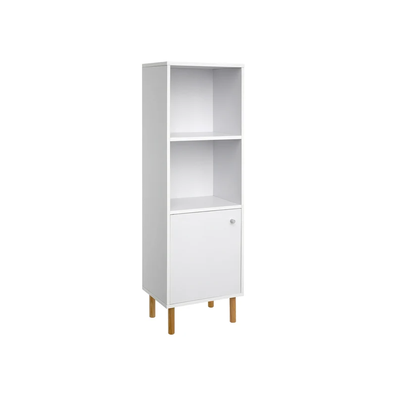 Schmaler Bücherschrank Weiß