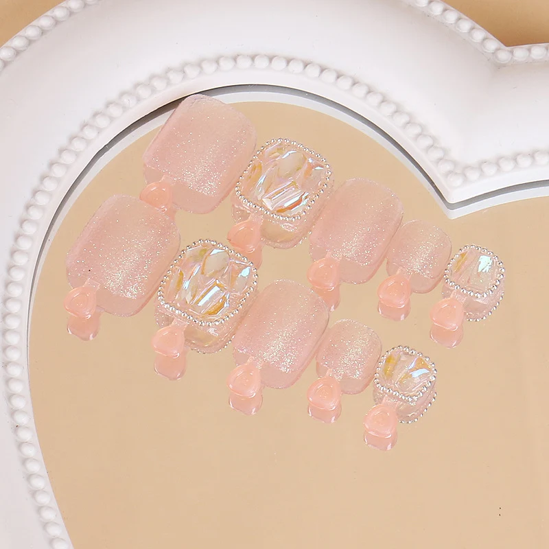 Dekoratives Acryl Press-On-Nagelset Karnz