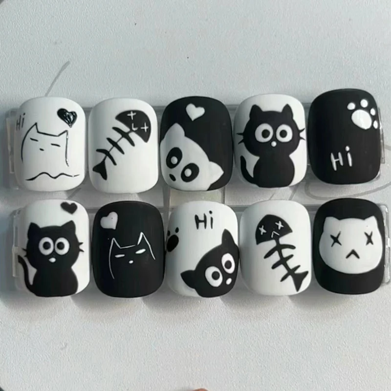 Kreatives Cartoon-Themen Press-On Nagelset Karnz 1789389267