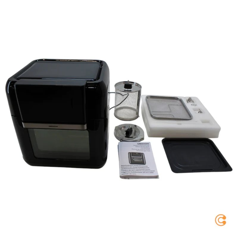 B-Ware Medion Air Fryer Multifunktions-Heißluftfritteuse Fritteuse 10L SIEHE TEXT/FOTO