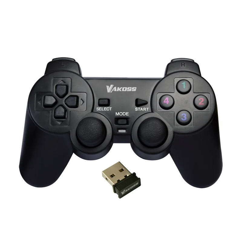 Vakoss Gamepad, kabellos, für PC, PS3, schwarz, GP-4705BK