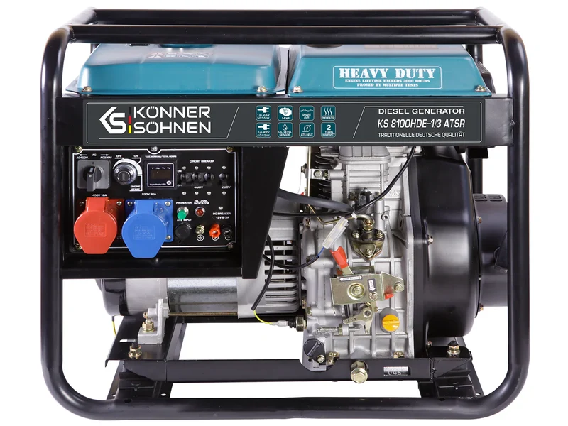"Könner & Söhnen" Diesel-Generator KS 8100HDE-1/3 ATSR (EURO V) - 5/6kW Nennleistung - 230/400V