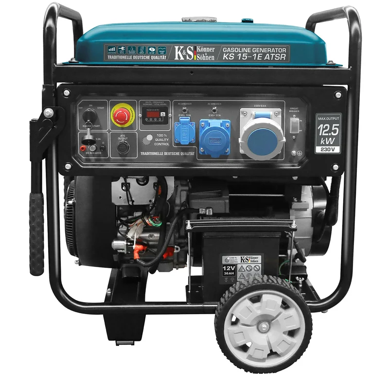 "Könner & Söhnen" Generator KS 15-1E ATSR - 12kVA Nennleistung - Benzinmotor - 230V