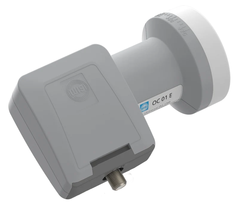 Wisi OC 01E Speisesystem Single 40mm lichtgrau - 1x Ausgang direkt auf Receiver