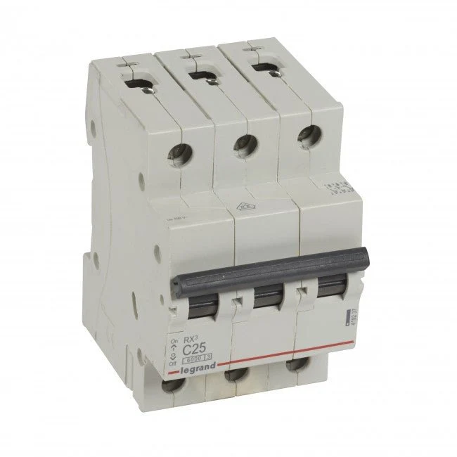 Legrand 419237 MCB RX³ 3P 25A Curve C 6kA DIN Rail