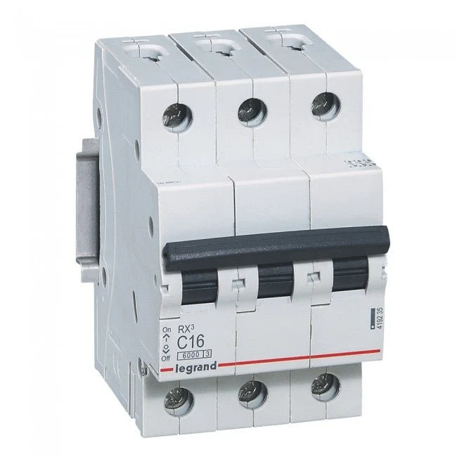 Legrand 419235 MCB RX³ 3P 16A Curve C 6kA DIN Rail