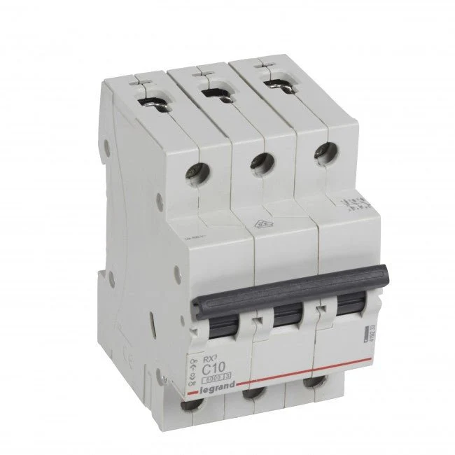 Legrand 419233 MCB RX³ 3P 10A Curve C 6kA DIN Rail