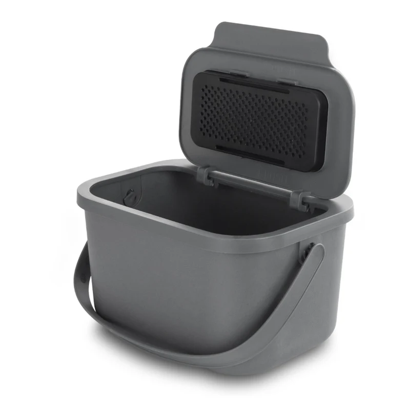 Bioabfallbehälter, 4,5 Liter Inhalt, grau, Mini Bini