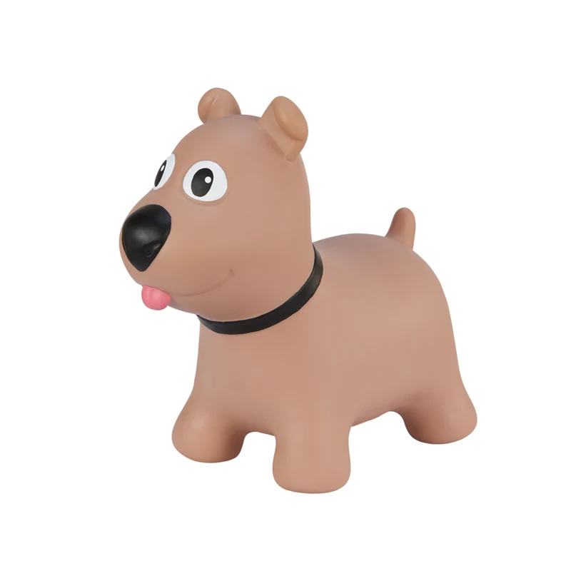Tootina brauner Hund - aufblasbares springendes Spielzeug für Kinder