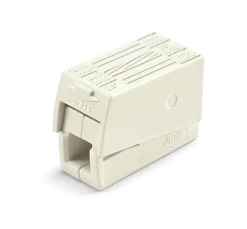 WAGO 224-112 2-Conductor Lighting Connector 400 V 24 A White Pack of 100