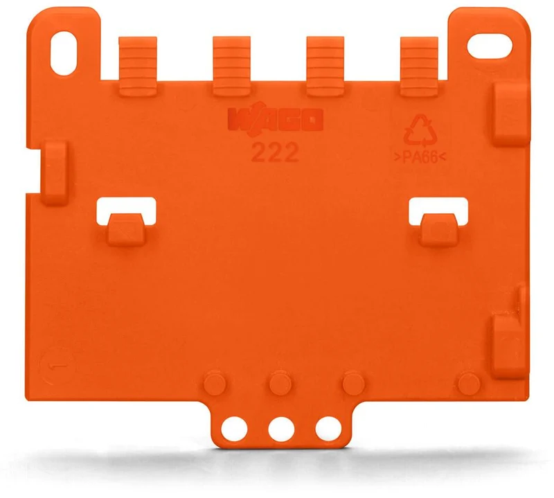 WAGO 222-505 Strain Relief Plate for 221 & 222 Series Carriers Pack of 10