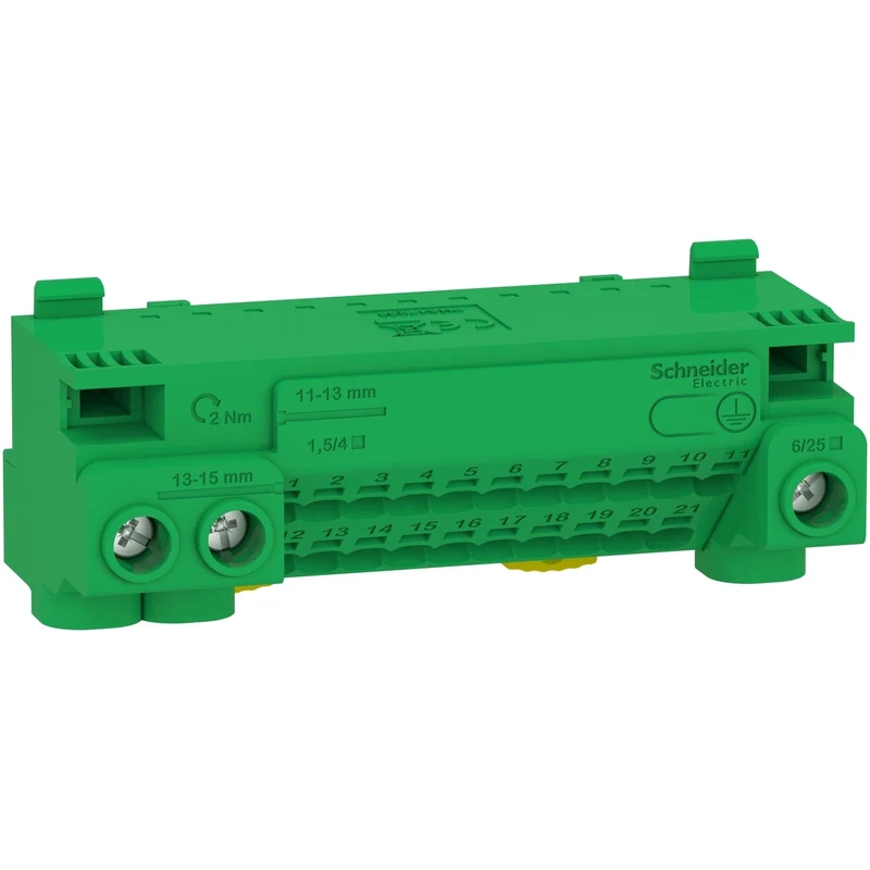 Schneider LGYT1E24 Electric LGYT1E24 Linergy Earth Terminal Block 24 Holes