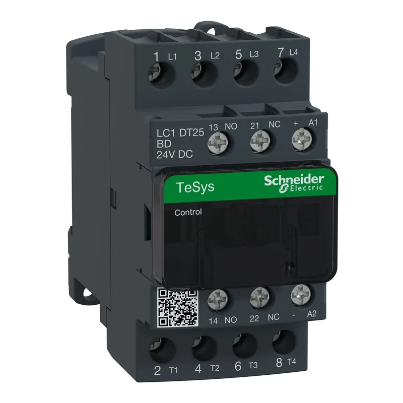Schneider LC1DT25BD TeSys D Contactor 4P 4NO 25A AC-1 24V DC Coil