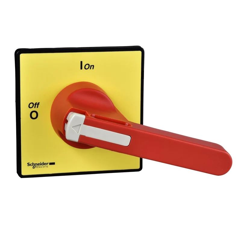 Schneider KCF3PZ TeSys VARIO - front and red rotary handle - 1 to 3 padlocking