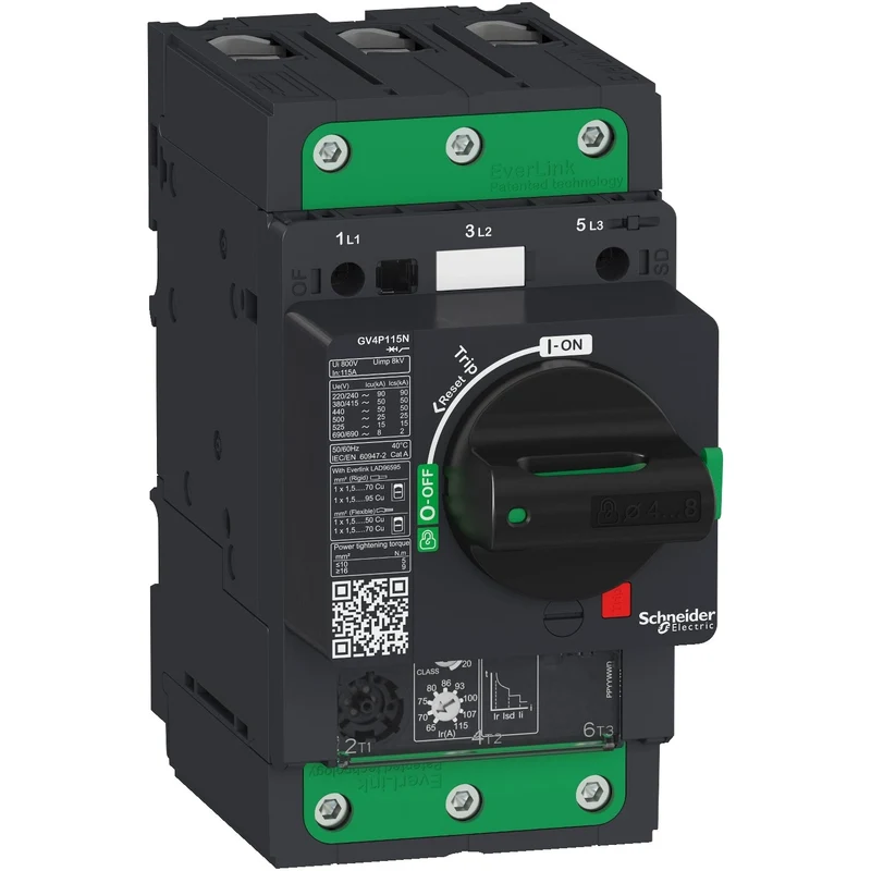 Schneider GV4P115N TeSys GV4 Motor Circuit Breaker 3P 115A 100kA