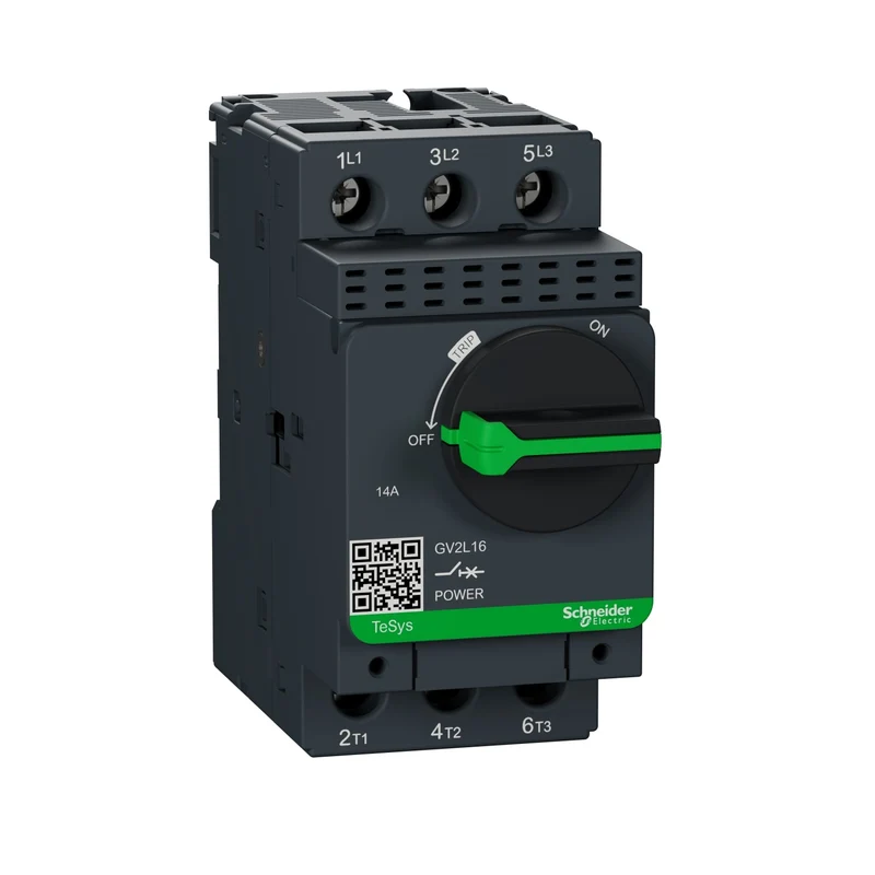 Schneider GV2L16 TeSys GV2 Motor Circuit Breaker 3P 14A 100kA