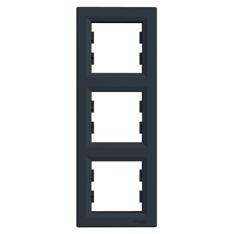Schneider EPH5810371 Asfora 3-gang Cover Frame Anthracite