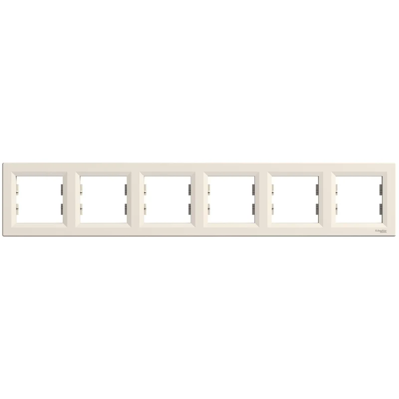 Schneider EPH5800623 Asfora Gang Cover Frame Cream