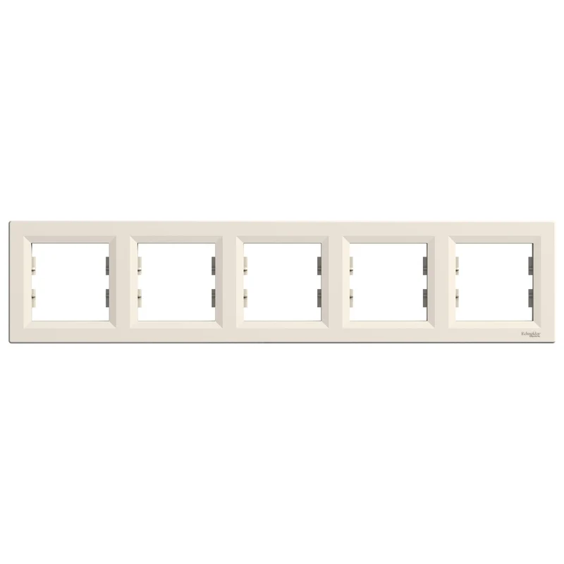 Schneider EPH5800523 Asfora Gang Cover Frame Cream