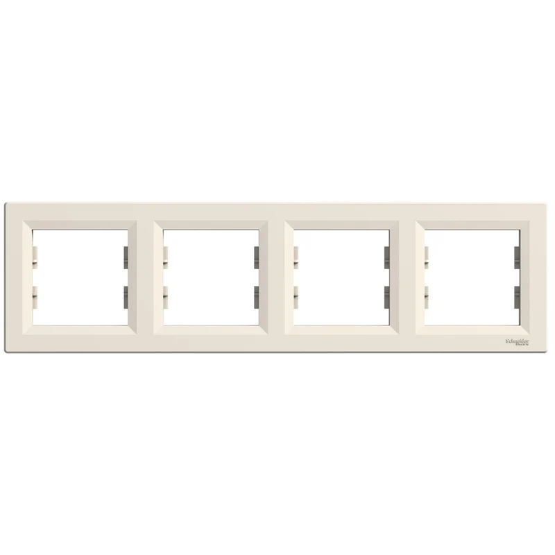 Schneider EPH5800423 Asfora Gang Cover Frame Cream