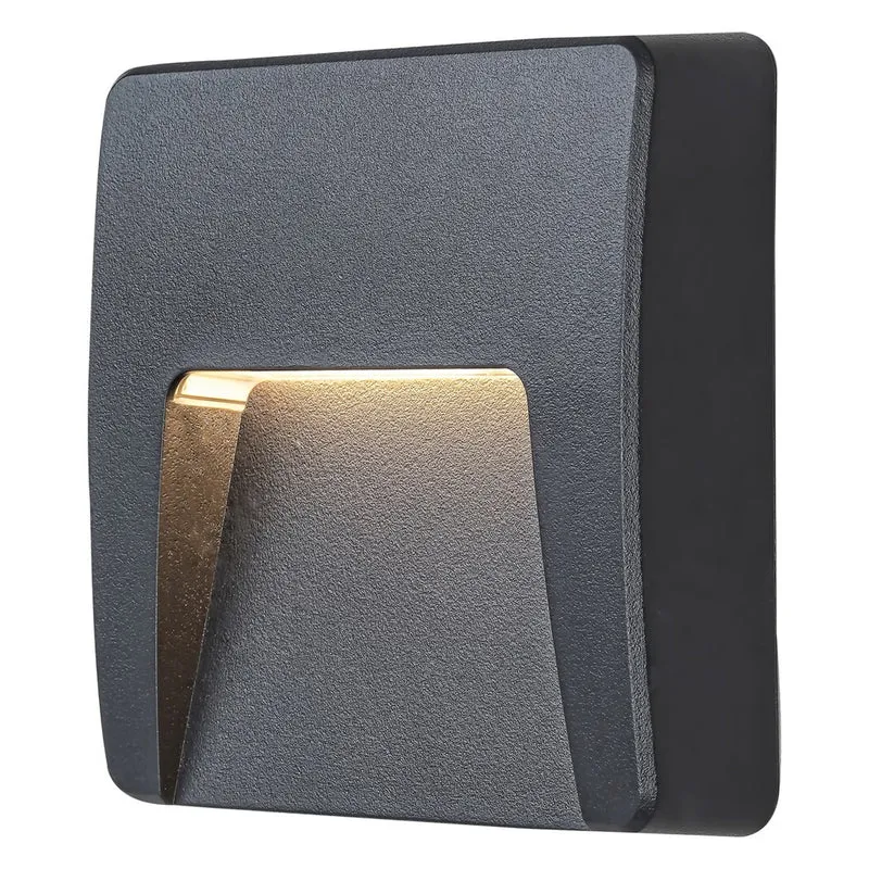 Rabalux Wandleuchte, außen, IP65, LED 3W, anthrazit, Trento