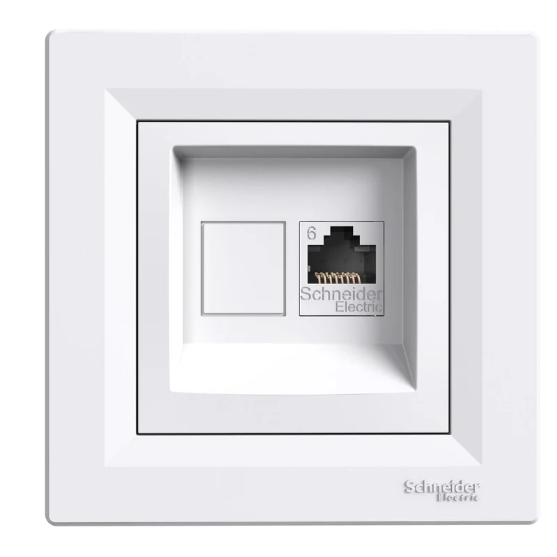 Schneider EPH4700121 Asfora RJ45 Cat.6 UTP Outlet White
