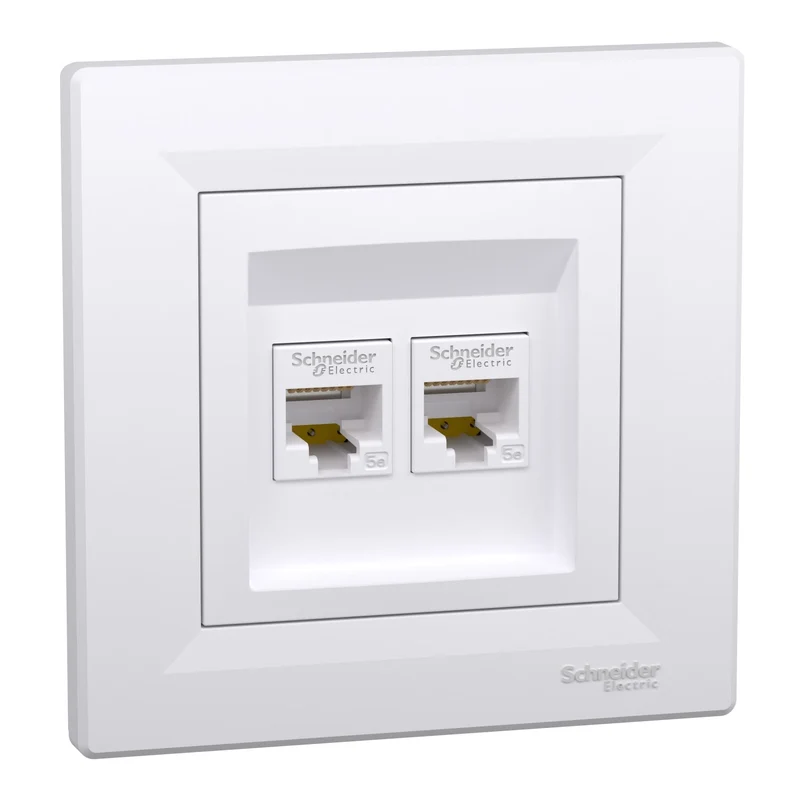 Schneider EPH4400121 Asfora RJ45 Cat.5e UTP Data Outlet White