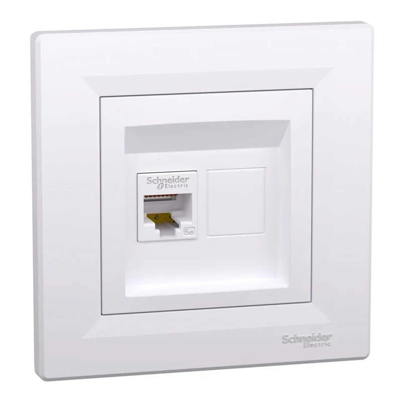 Schneider EPH4300121 Asfora RJ45 Cat.5e UTP Data Outlet White