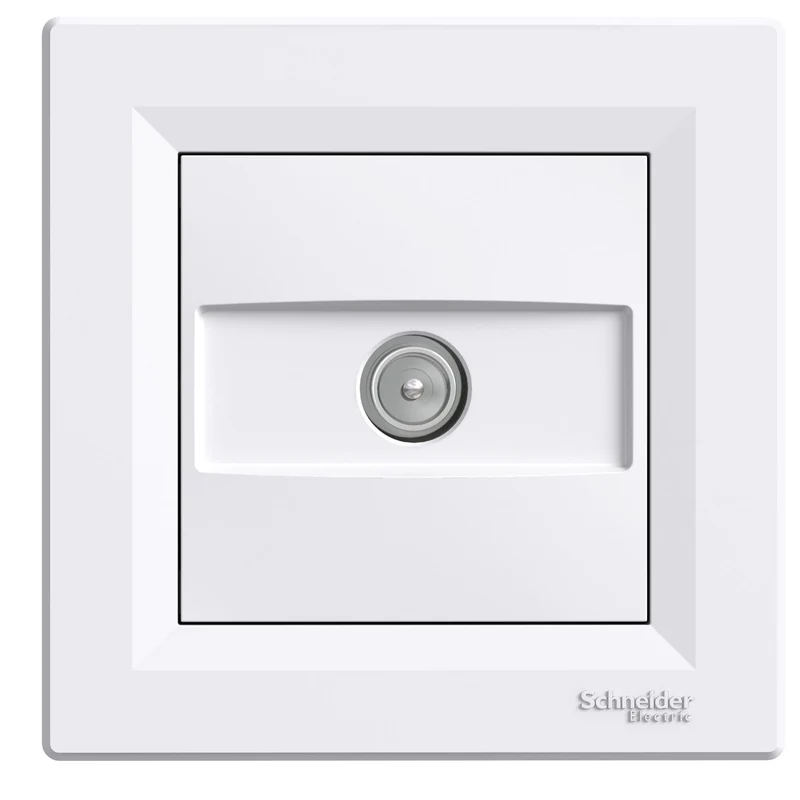 Schneider EPH3200221 Asfora Ending TV IEC Male Socket White