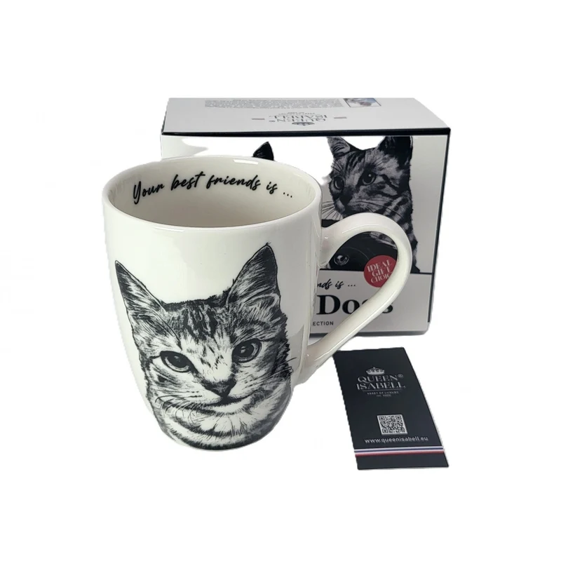 Königin Isabel Porzellantasse, American Shorthair Katze, 350ml, Q1-05195