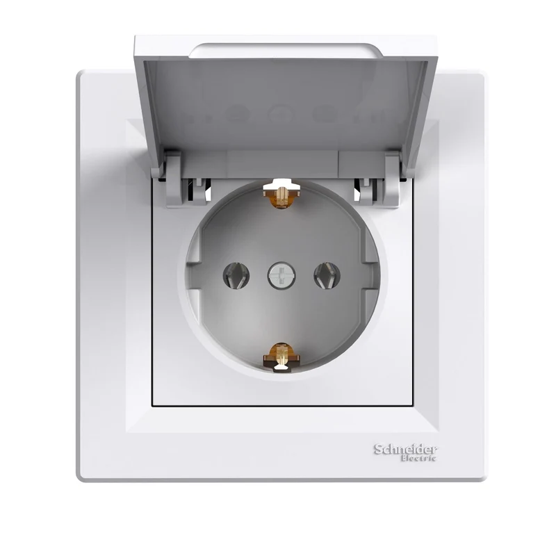 Schneider EPH3100121 Asfora Single Socket Outlet 16A 250V AC White