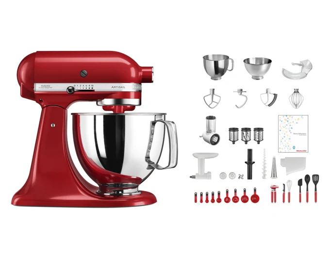 KITCHENAID Küchenmaschinenset Swiss Anniversary KSM200 4.8 l rot