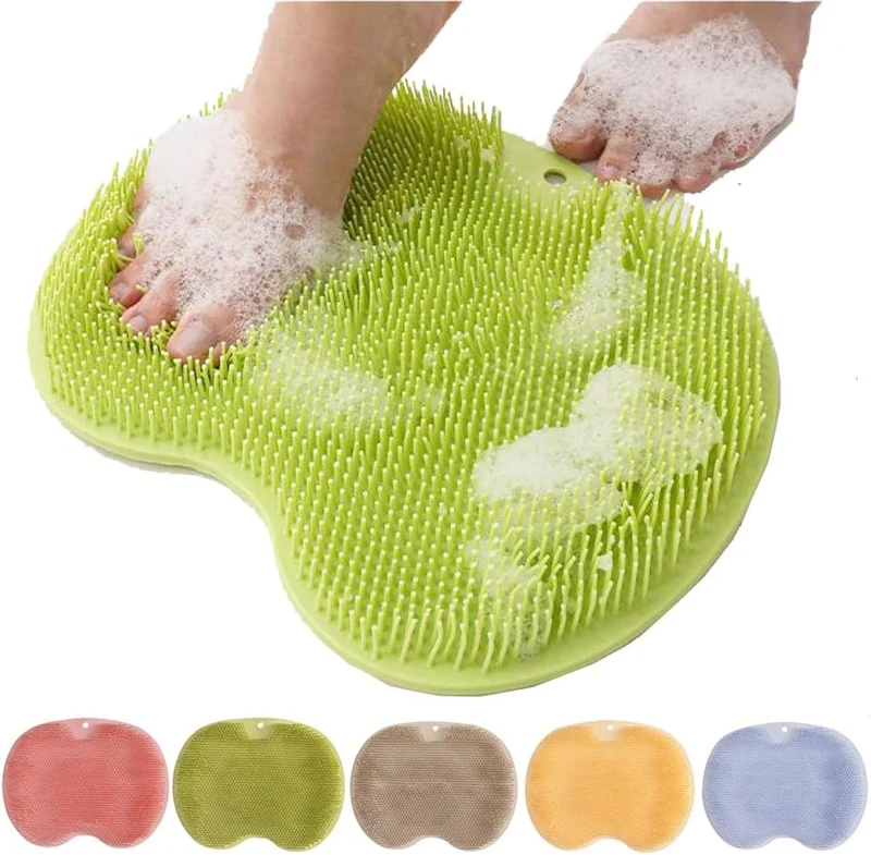 CleanFootFlex Hände-frei Silikon Fuß Reinigungsmatte Karnz