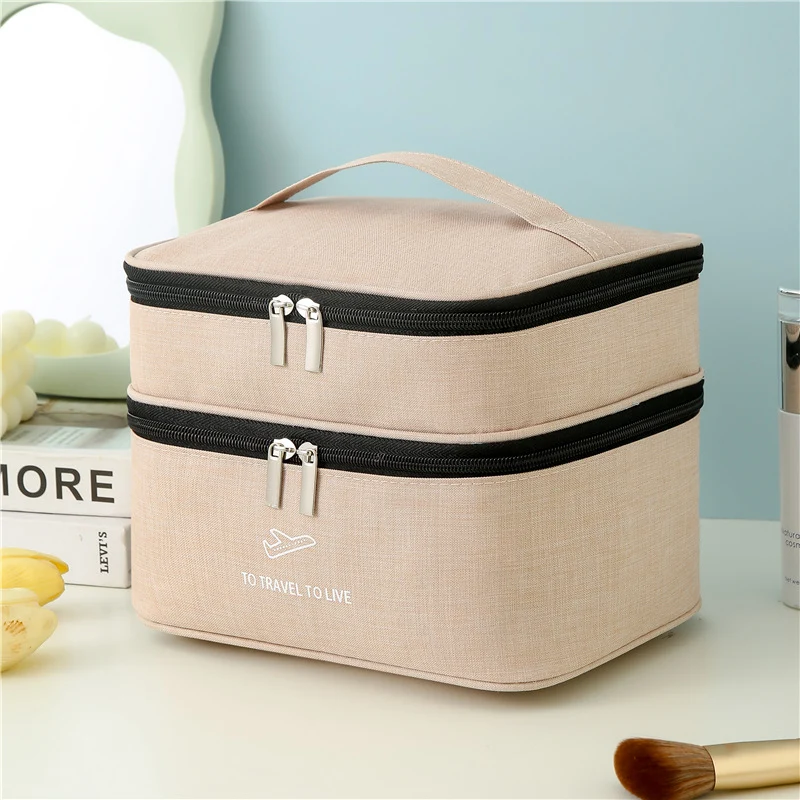 Dual-Layer Reise kosmetischeOrganizer Karnz