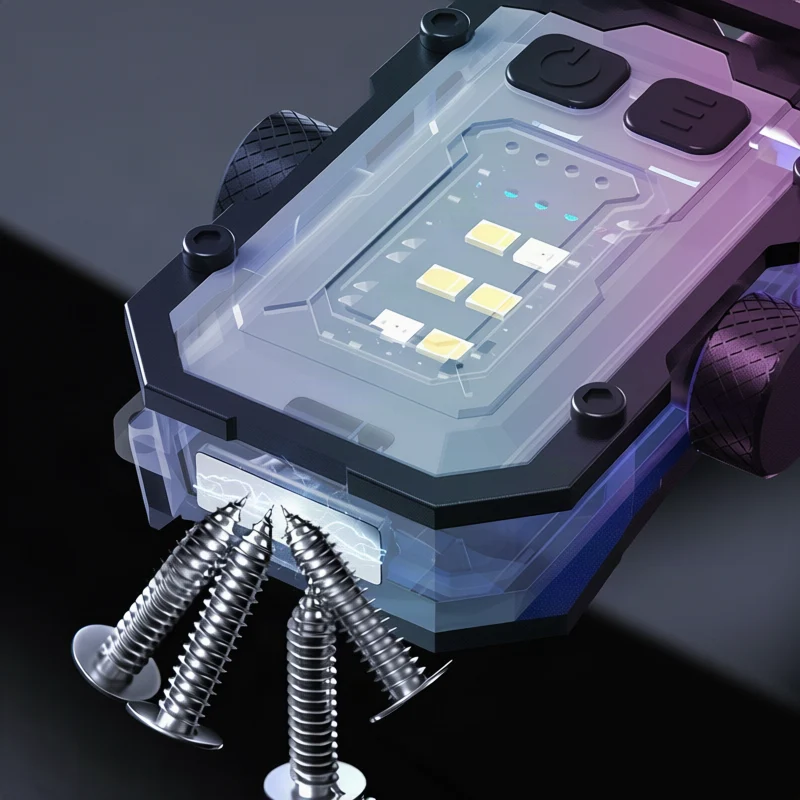 Tragbare USB-Taschenlampe mit Magnethalter