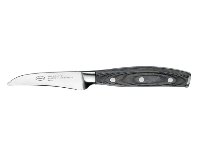 RÖSLE Schälmesser Wolfgrey mit Griff Pakka 8 cm L 20.7 cm