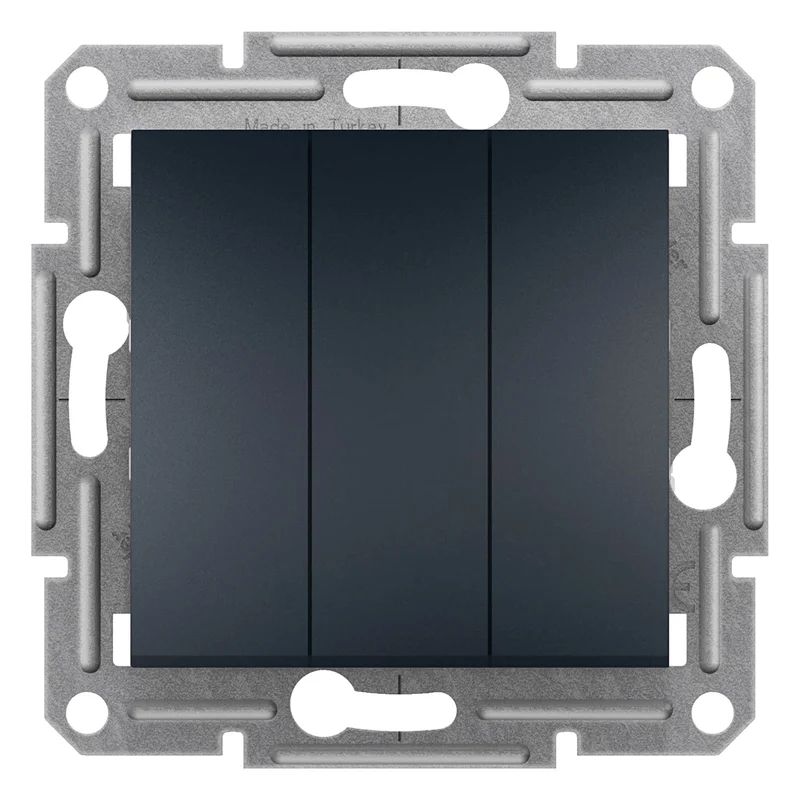 Schneider EPH2100171 Asfora 3-circuit switch 10AX 250V Anthracite