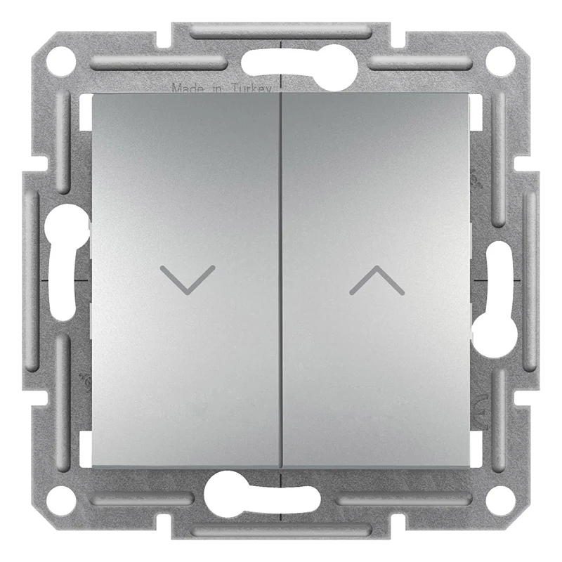 Schneider EPH1300561 Asfora Roller Blind Switch 10AX 250V Aluminium