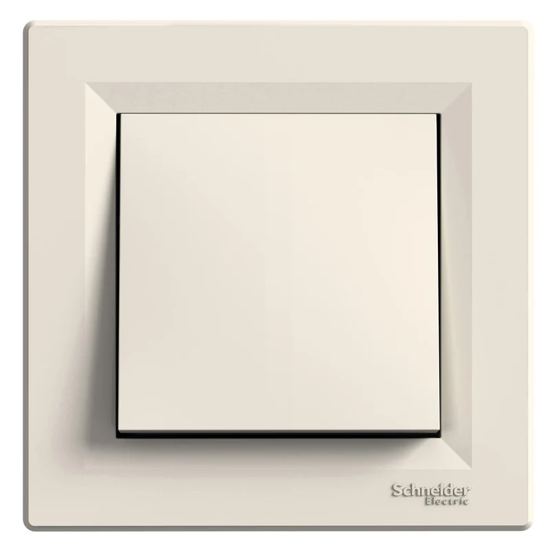 Schneider EPH0700123 Asfora Single 1-Way Push-Button 10A 250V Cream