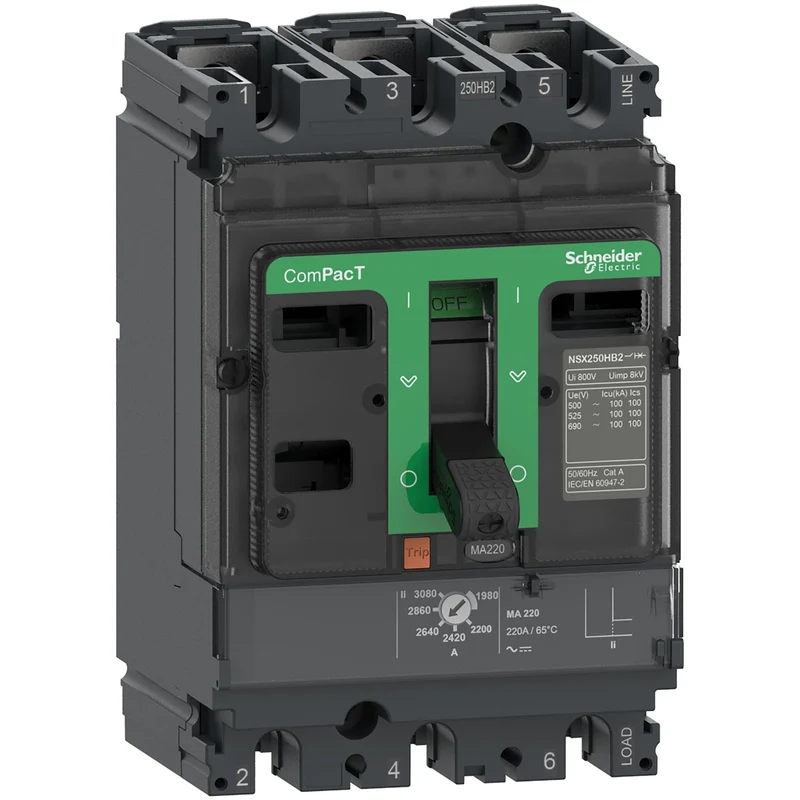 Schneider C16N3MA150 ComPacT NSX160N MCCB 3P 150A MA 50kA