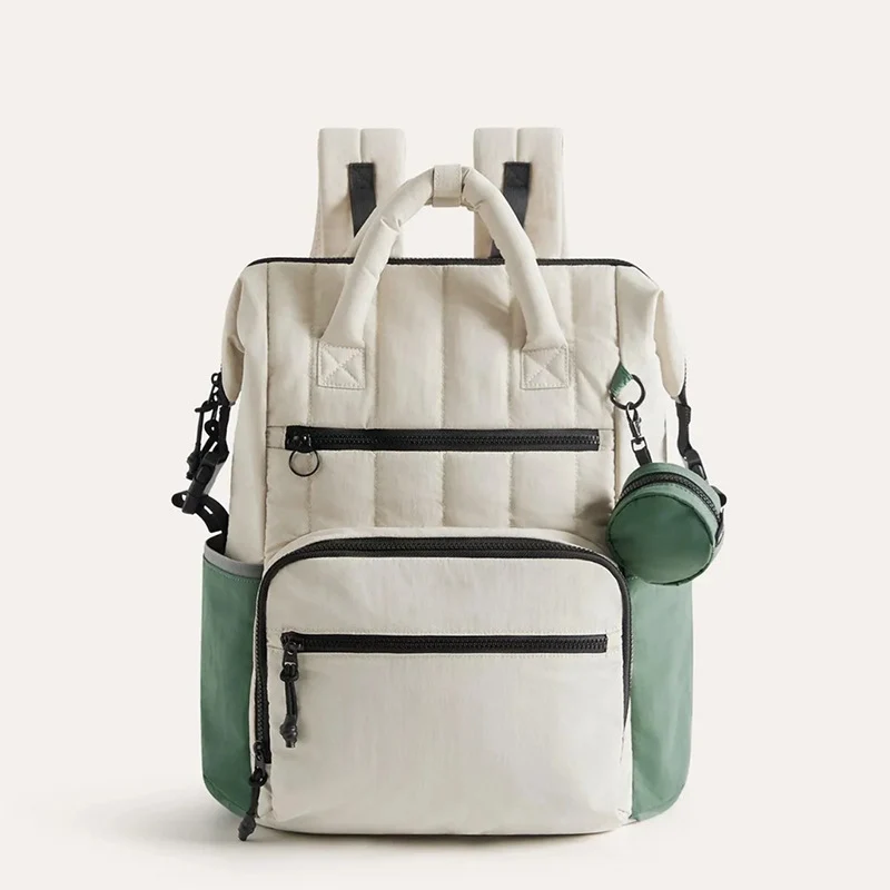 Multi-Taschen gesteppter Rucksack Karnz