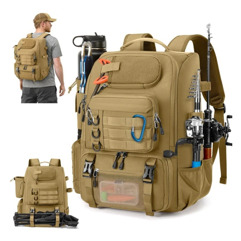 Multi-Funktionaler Outdoor Angelrucksack Karnz